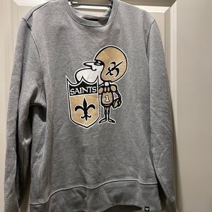 Mens New Orleans saints pullover sweatshirt